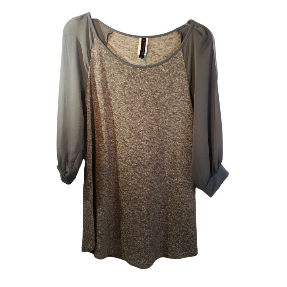 Rendezvous women's gray blouse size M